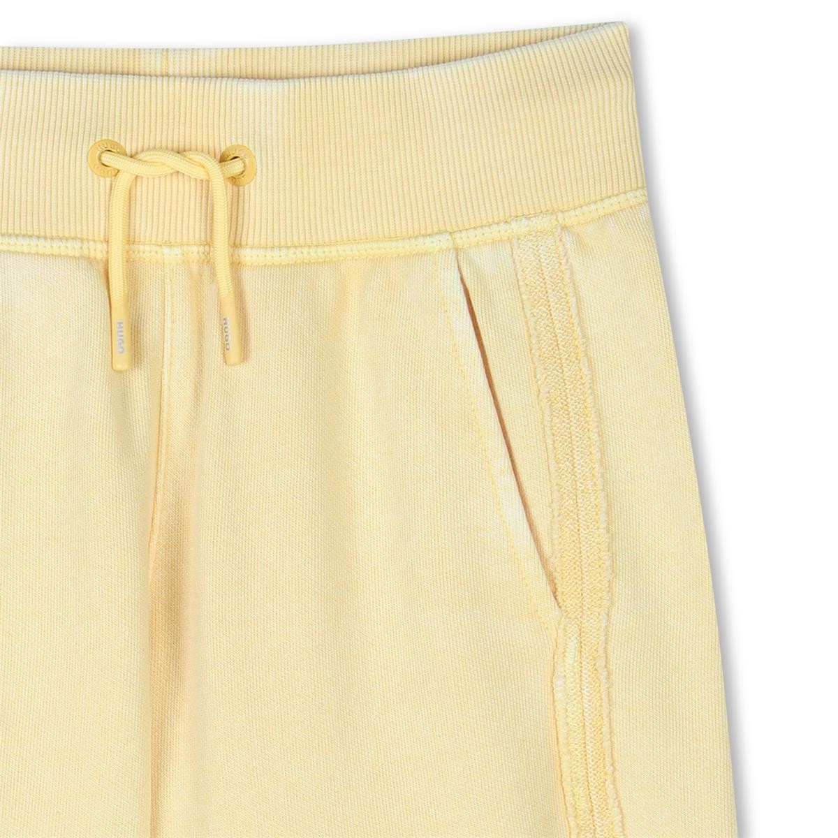 Hugo - Yellow Jogging Shorts & "Hugo" -logo in reliëf op de voorkant
