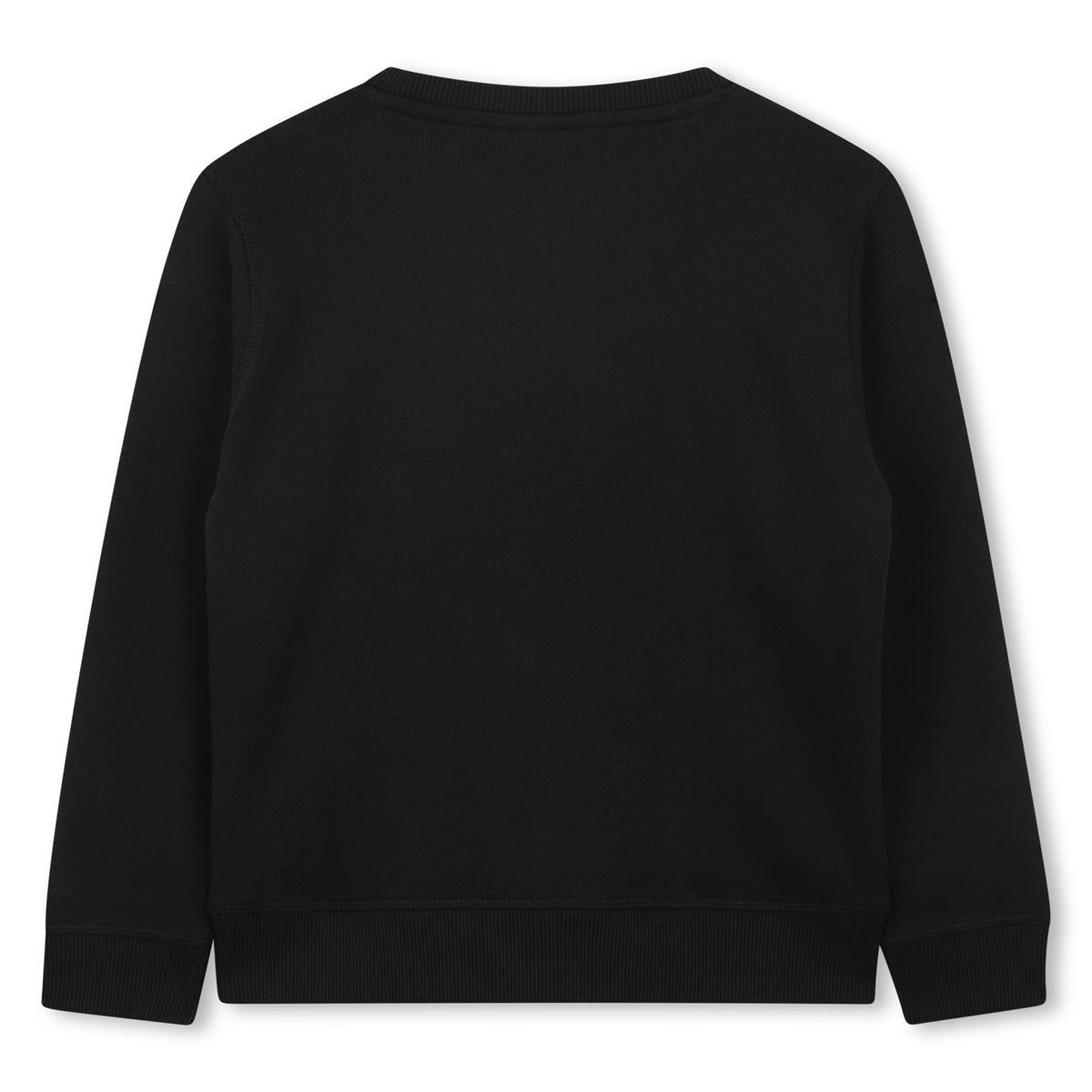 Hugo - Black Sweatshirt om "Hugo" in reliëf af te drukken