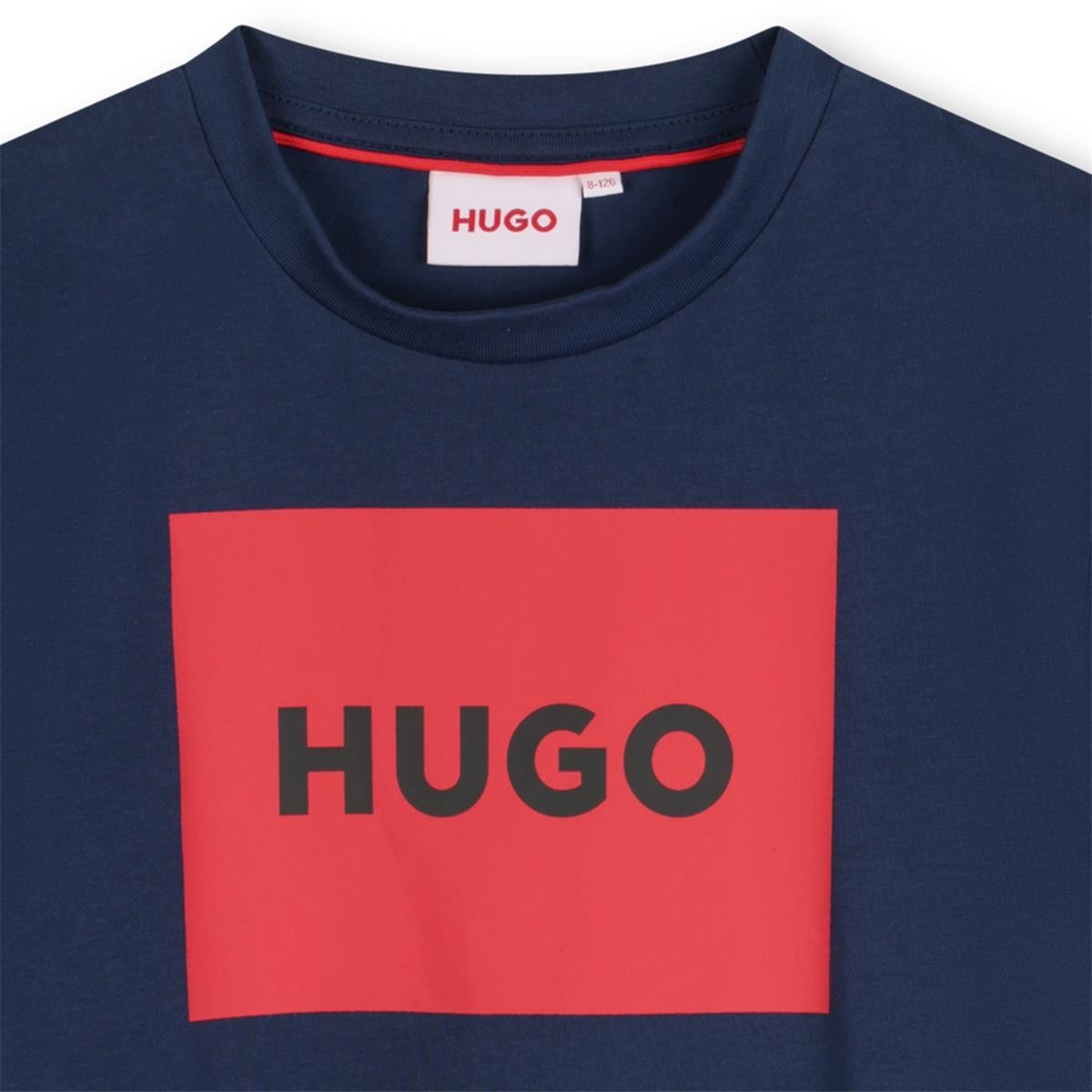 Hugo - Medieval Blue & Box Logo T -shirt