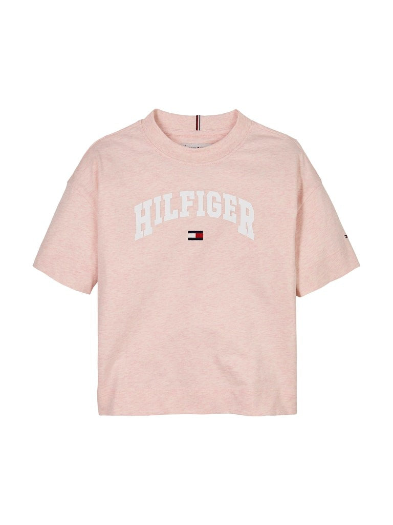 Tommy Hilfiger - T-shirt Varsity Coral Ice Heather
