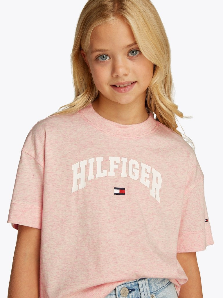 Tommy Hilfiger - T-shirt Varsity Coral Ice Heather