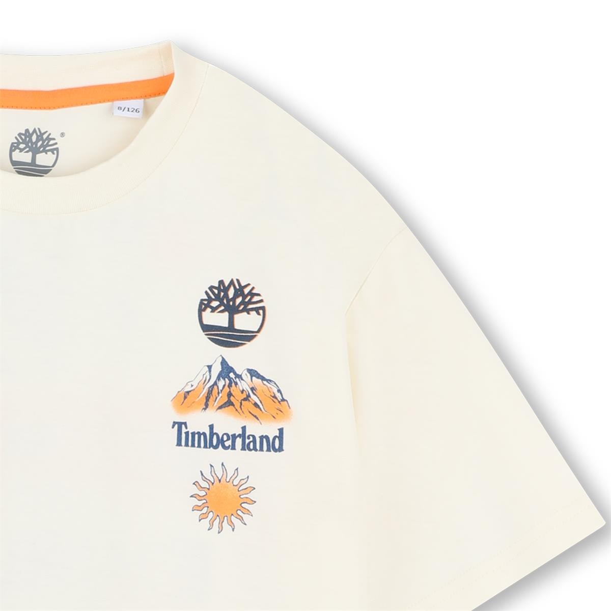 Timberland - T-shirt blanc fit loose & backprint