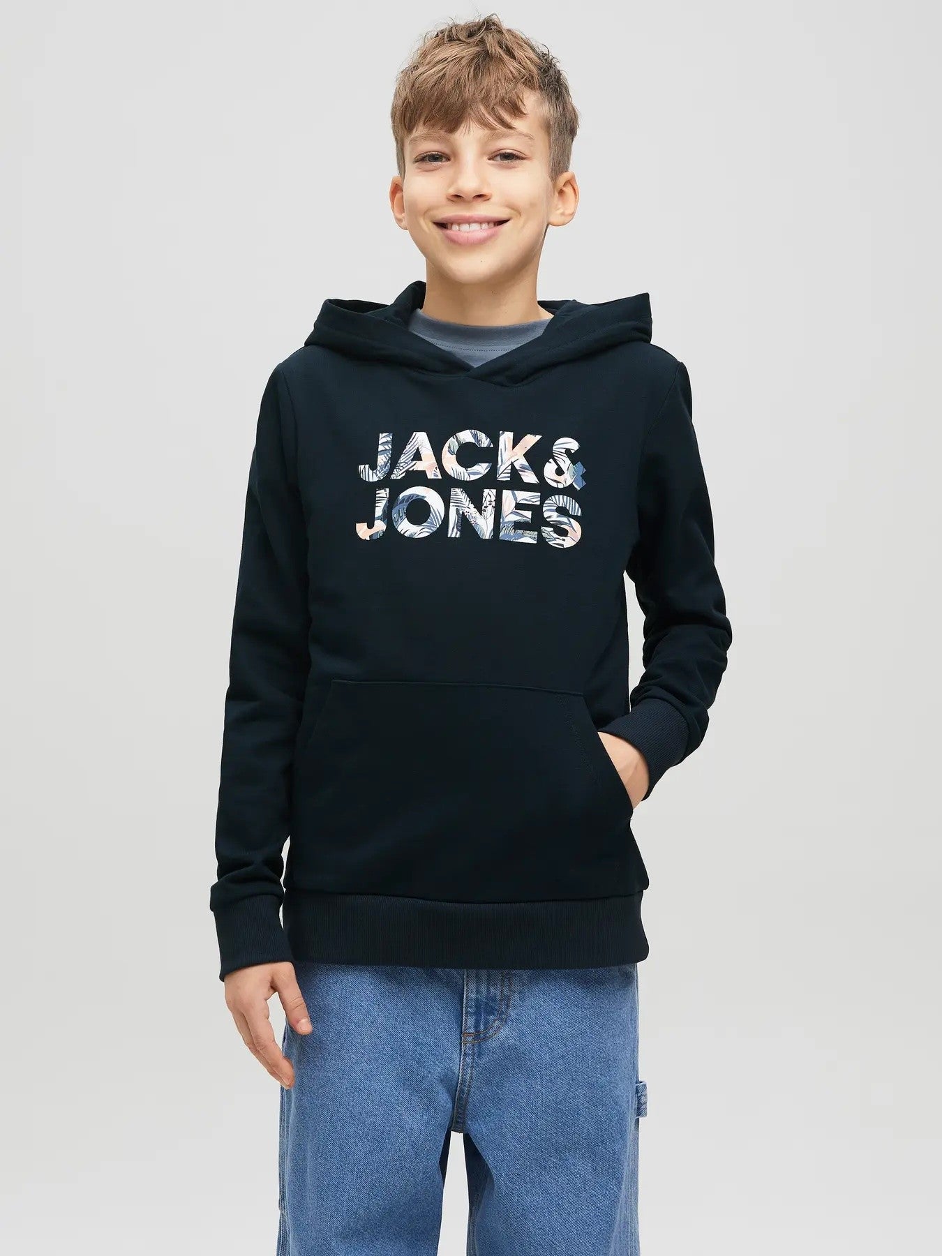 Jack&Jones - Sweat à capuche navy JJEBRYAN