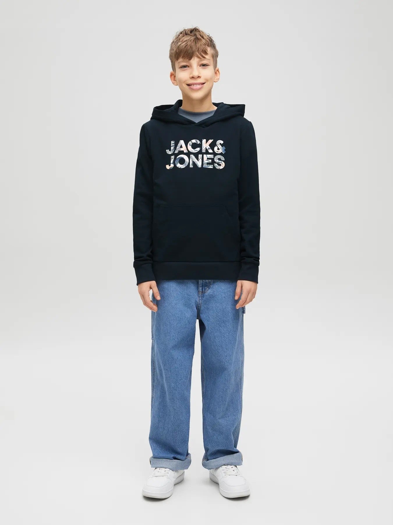 Jack&Jones - Sweat à capuche navy JJEBRYAN