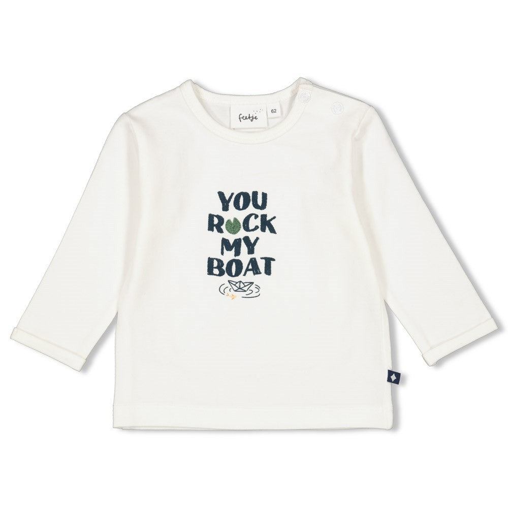 Feetje - White Rock My Boat T -Shirt