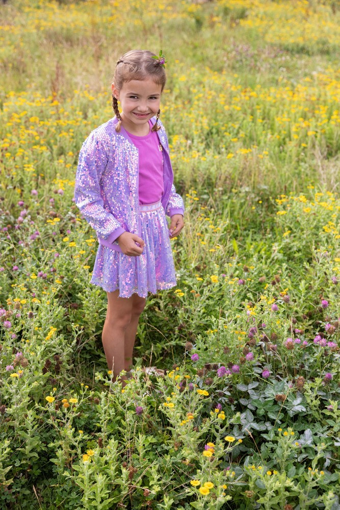Jubel - bomber in pailletten lila picknick perfect