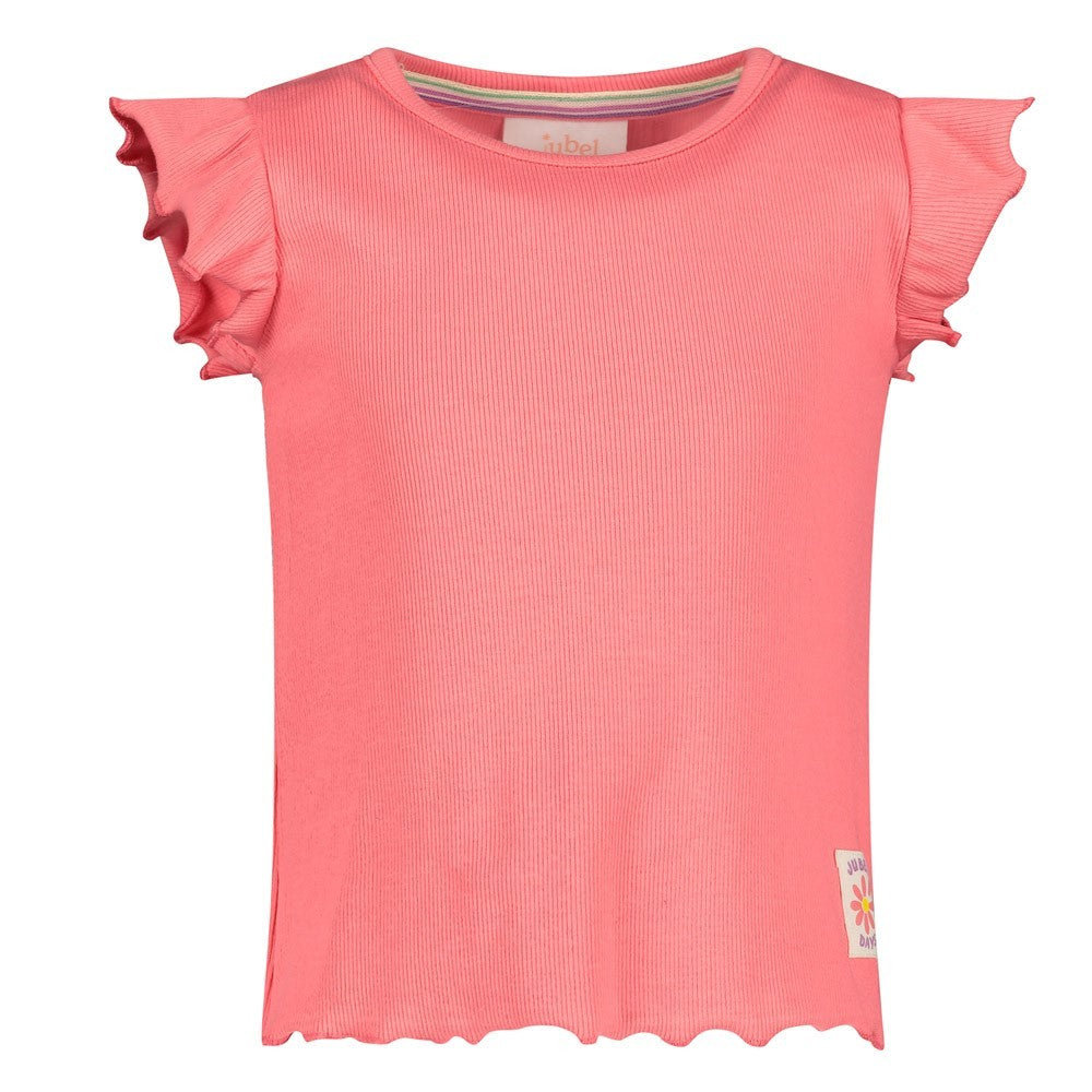Jubel - T-shirt corail Picknick Perfect