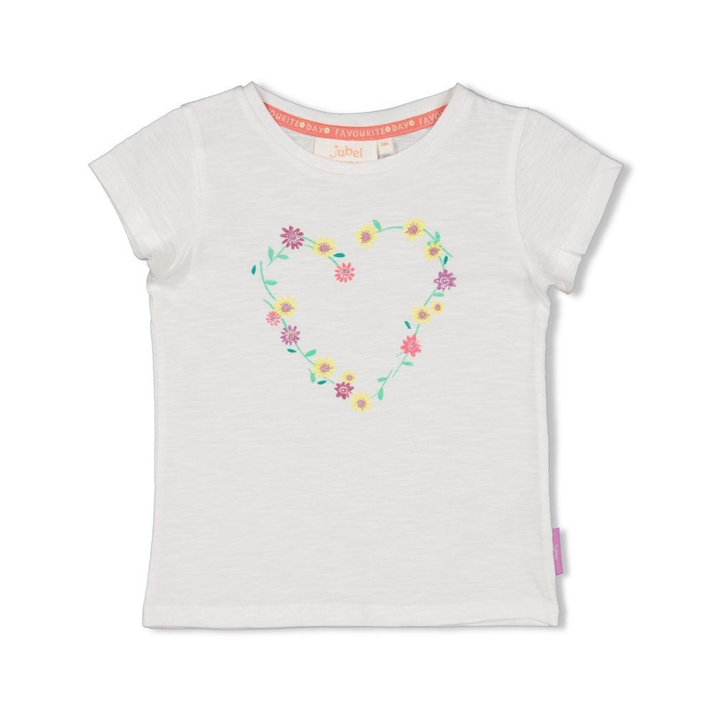 Jubel - T-shirt flower heart Picknick Perfect