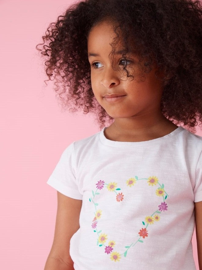 Jubel - T-shirt flower heart Picknick Perfect