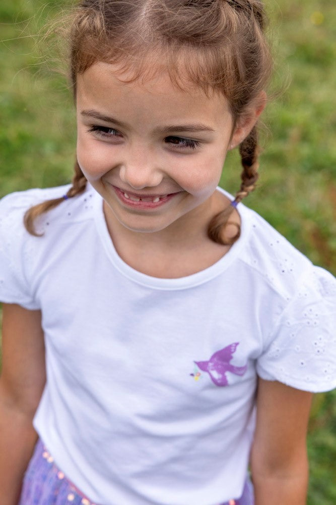 Jubel - weiß T -Shirt Little Bird Picknick perfekt