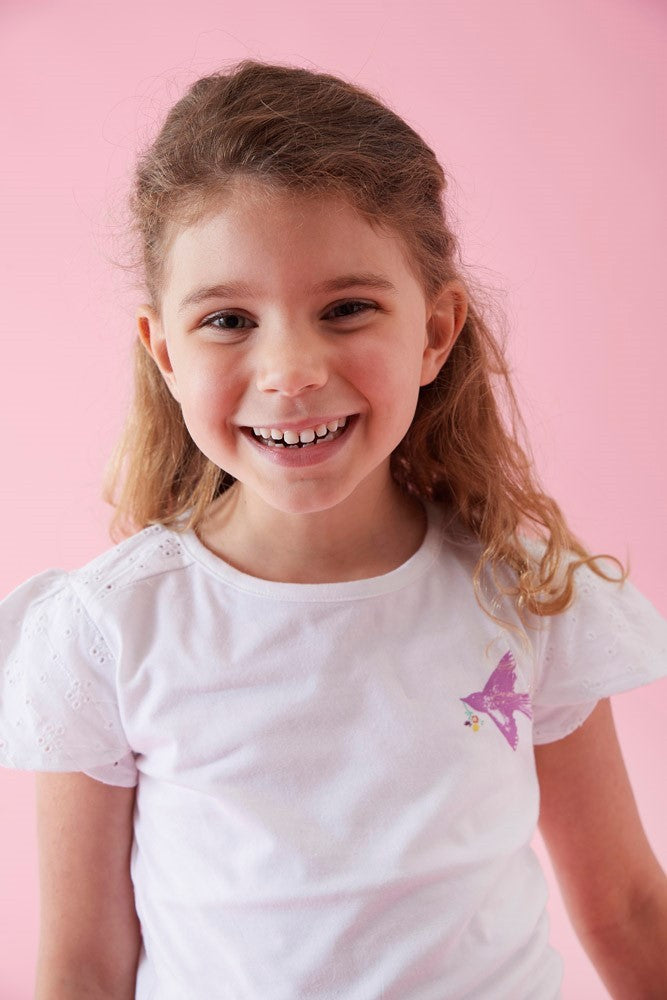 Jubel - weiß T -Shirt Little Bird Picknick perfekt