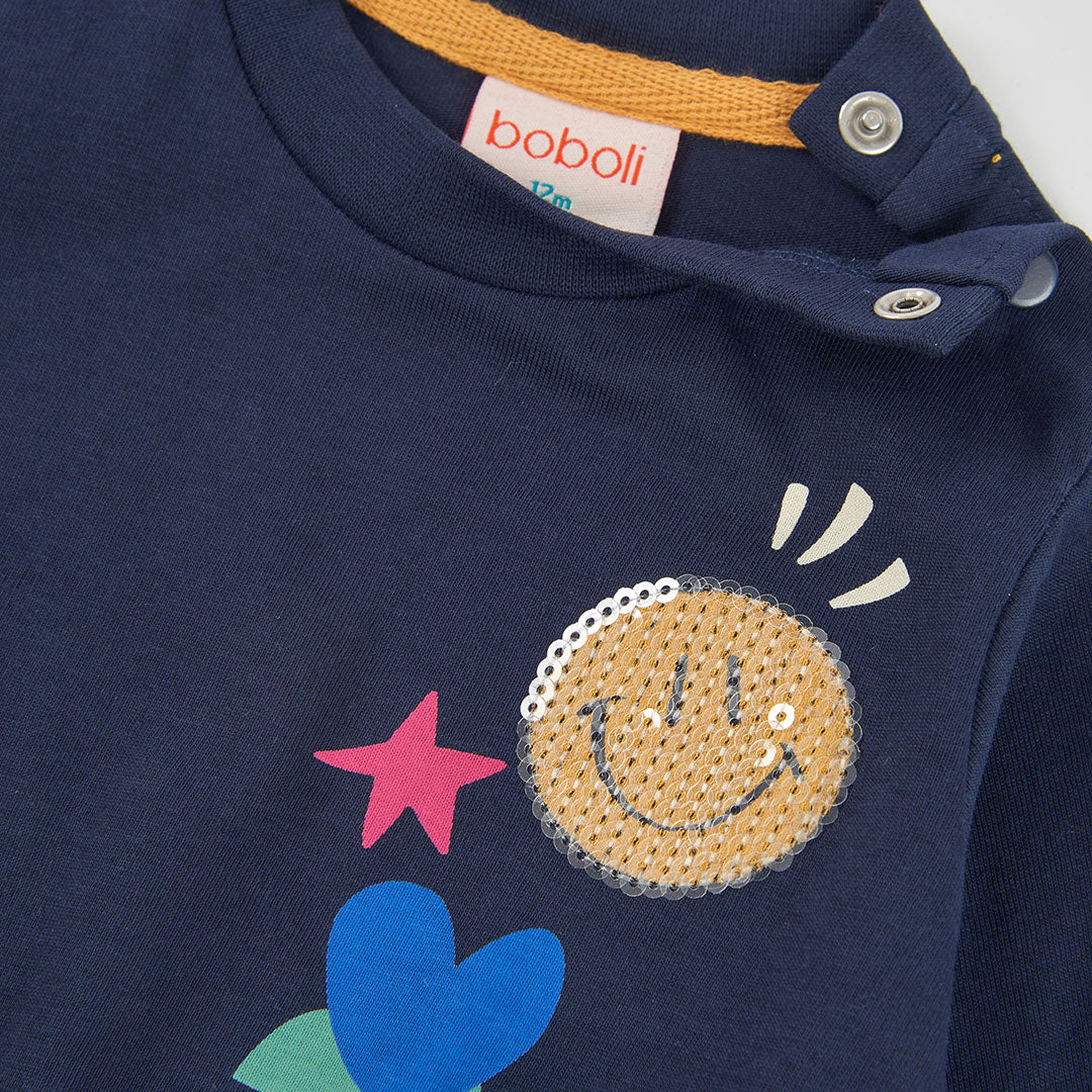 Boboli - Robe navy SMILE