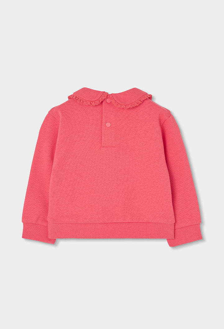 Boboli - Sweat avec col corail FLOWERS