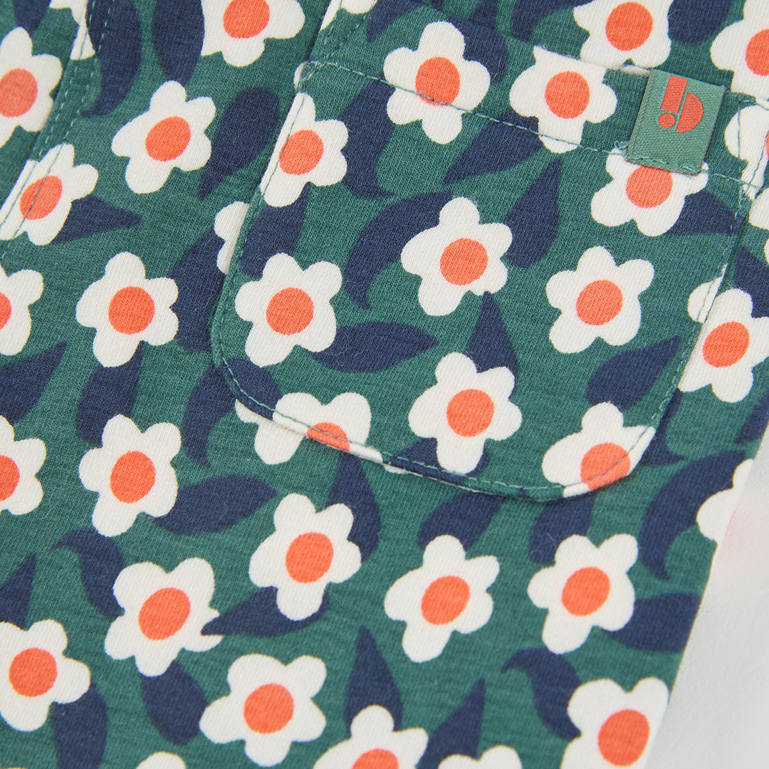 Boboli - Pantalon vert fleuri