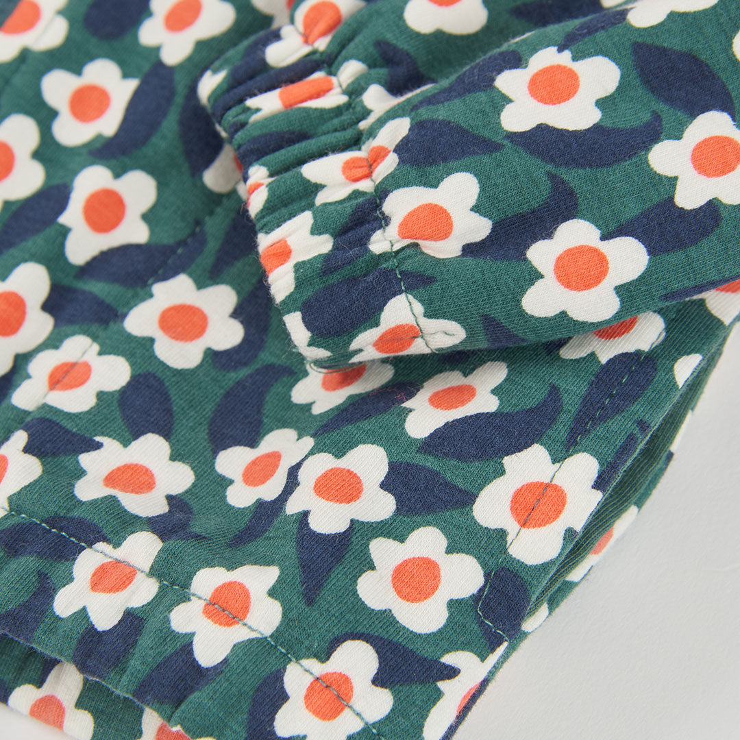Boboli - Gilet zippé à capuche vert