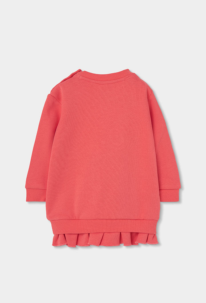 Boboli - Ensembe robe sweat corail & legging vert