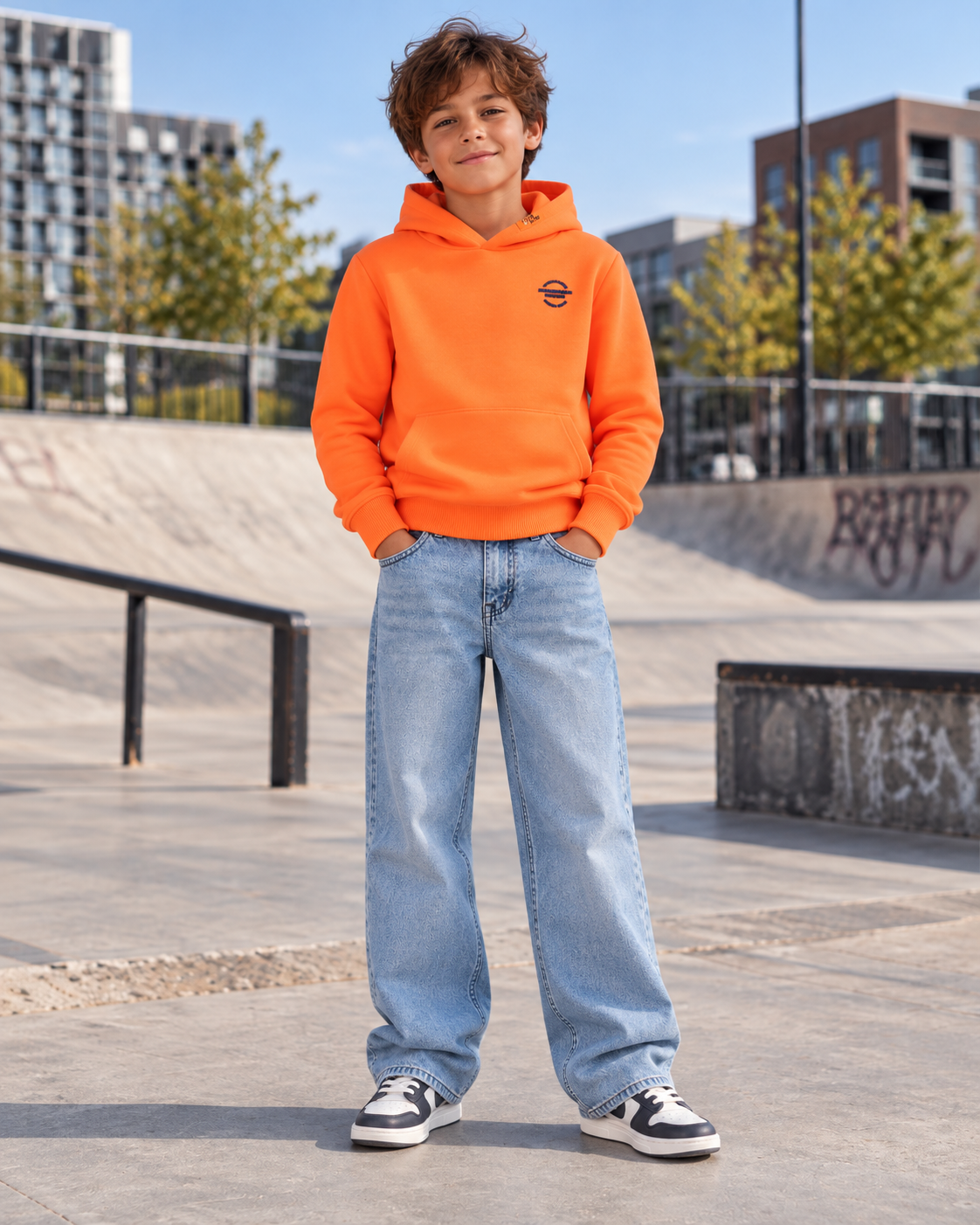 Tygo & Vito - Sweat à capuche Orange Clownfish HANK