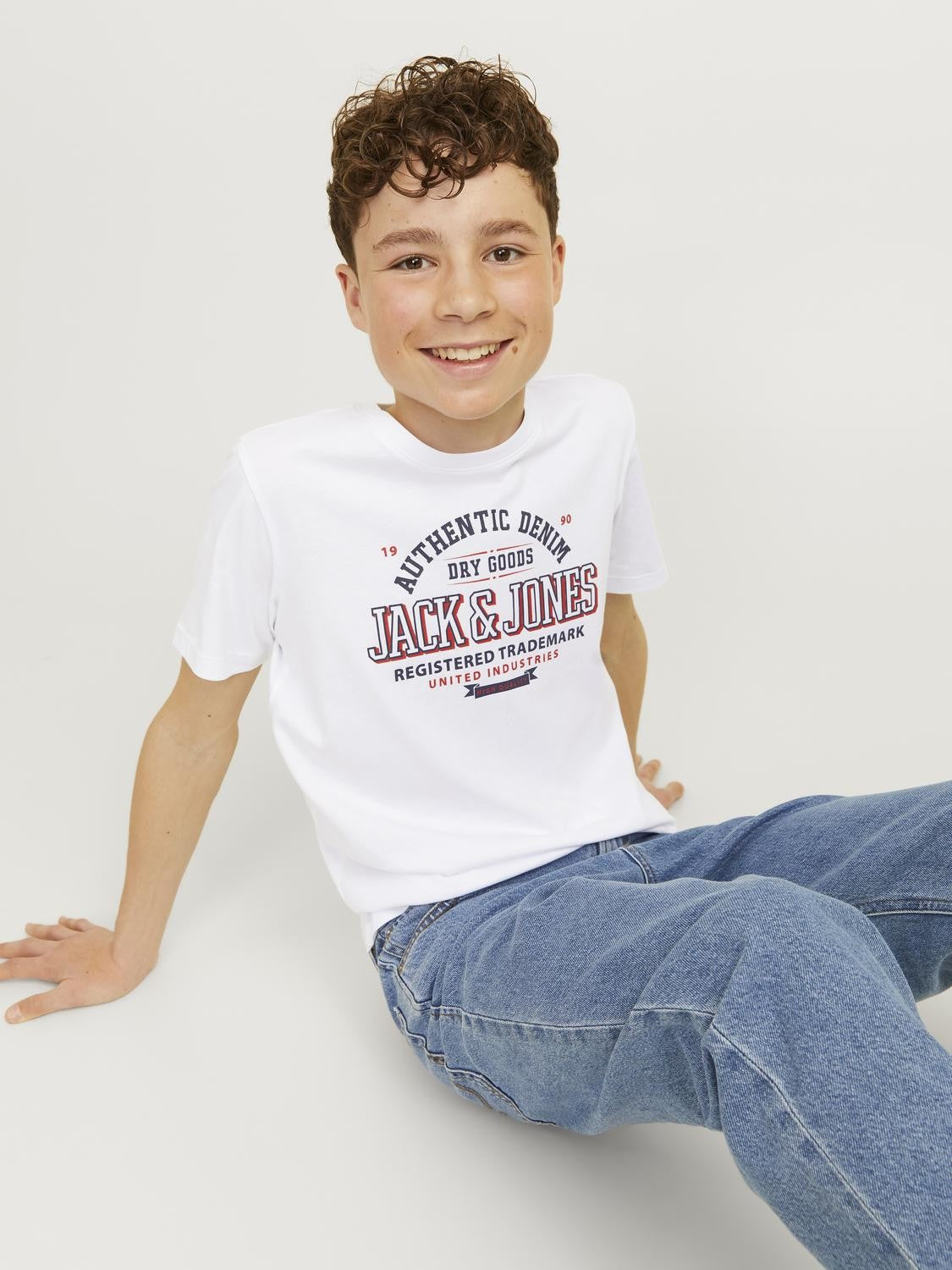 Jack & Jones - Jjelogo White & True Red T -Shirt