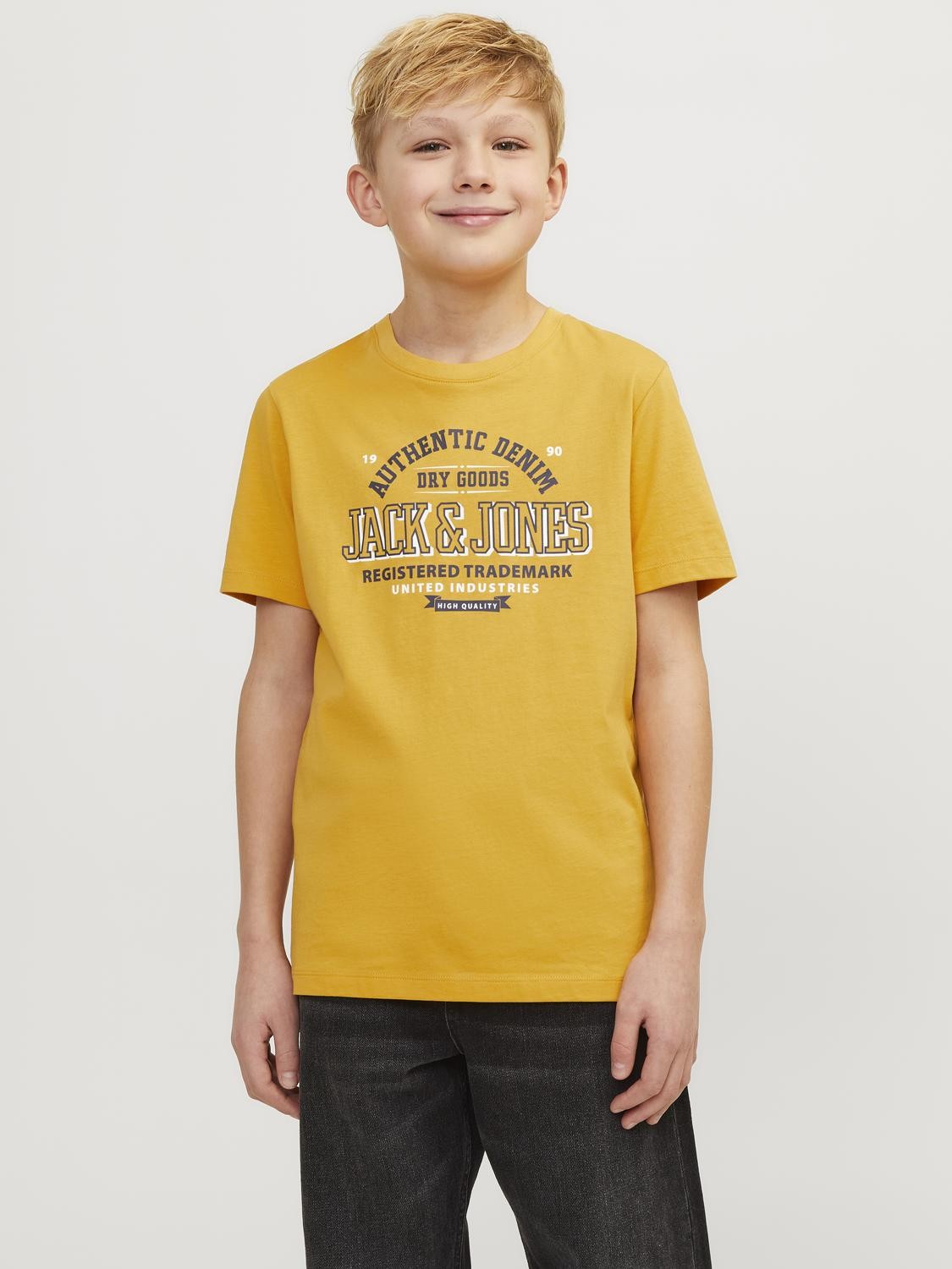 Jack & Jones - Jjelogo Honey Gold T -Shirt