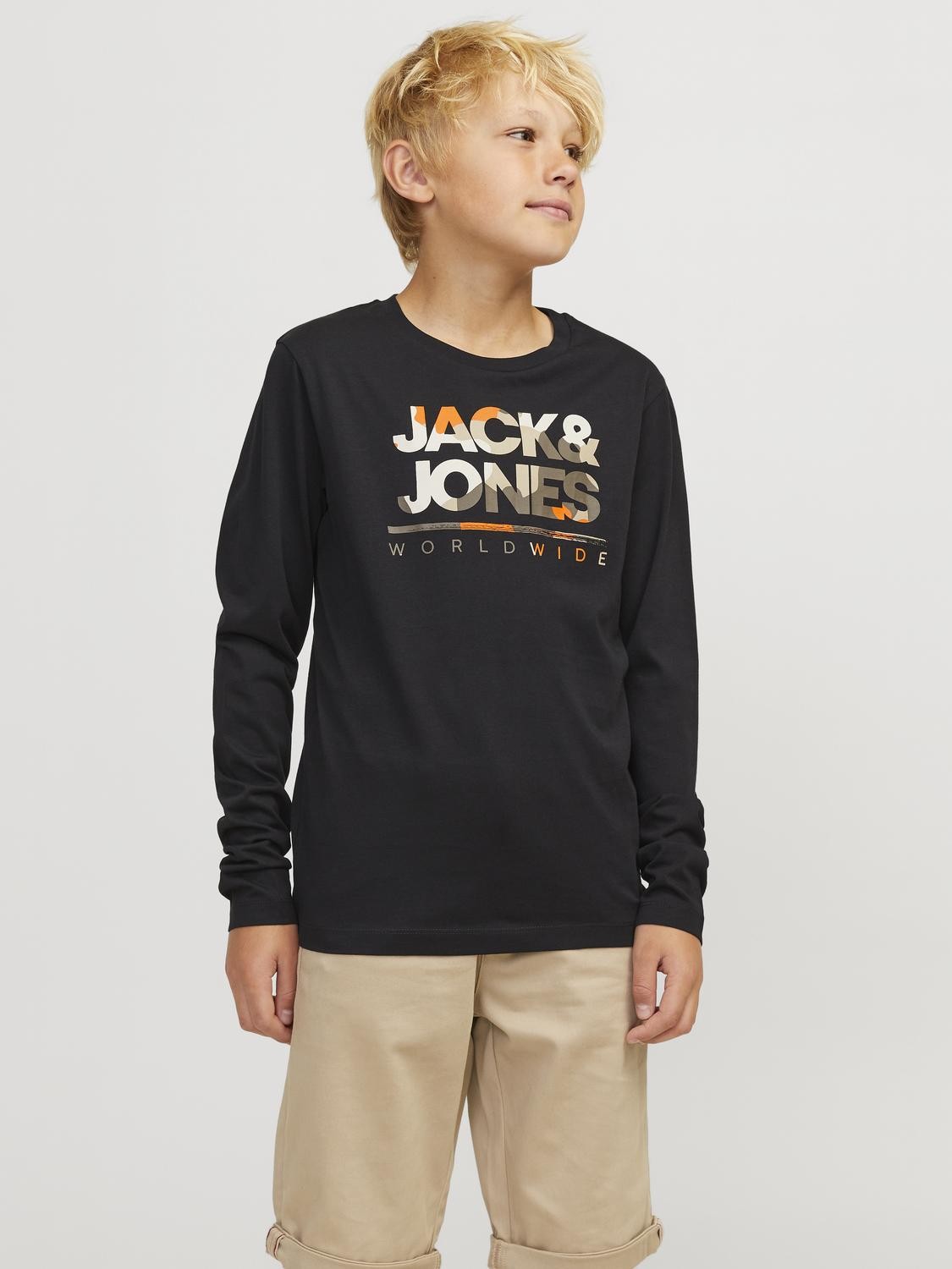 Jack & Jones - Jjluke Black Big T -shirt