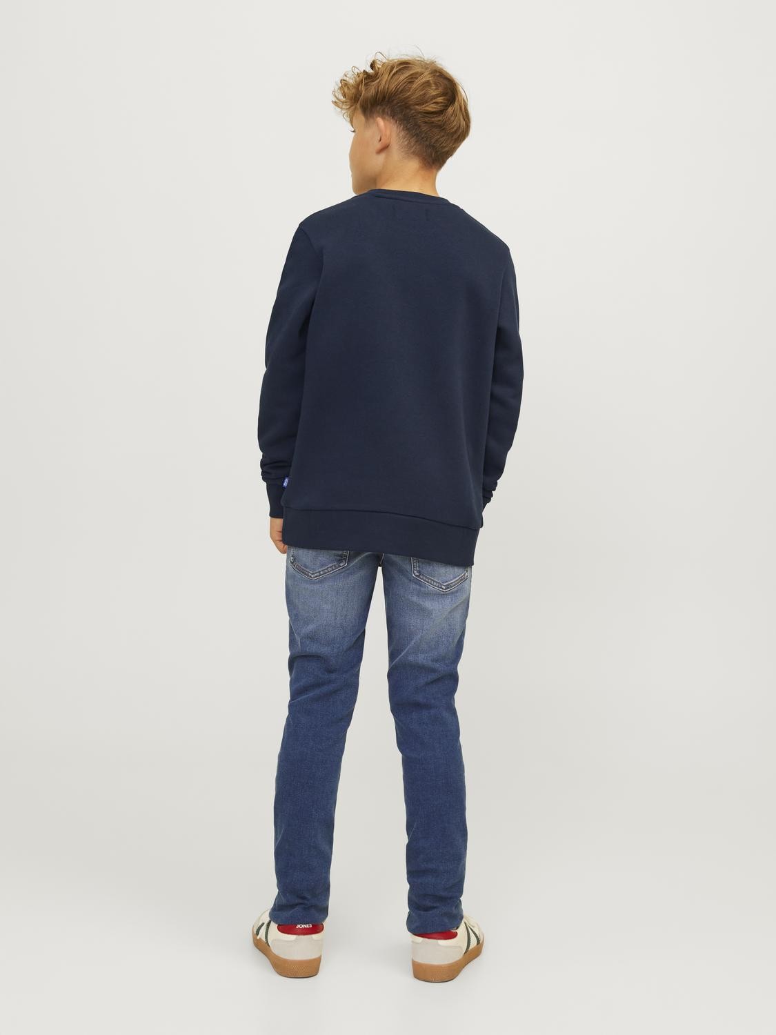 Jack&Jones - Sweat JJELOGO navy blazer & marmelade