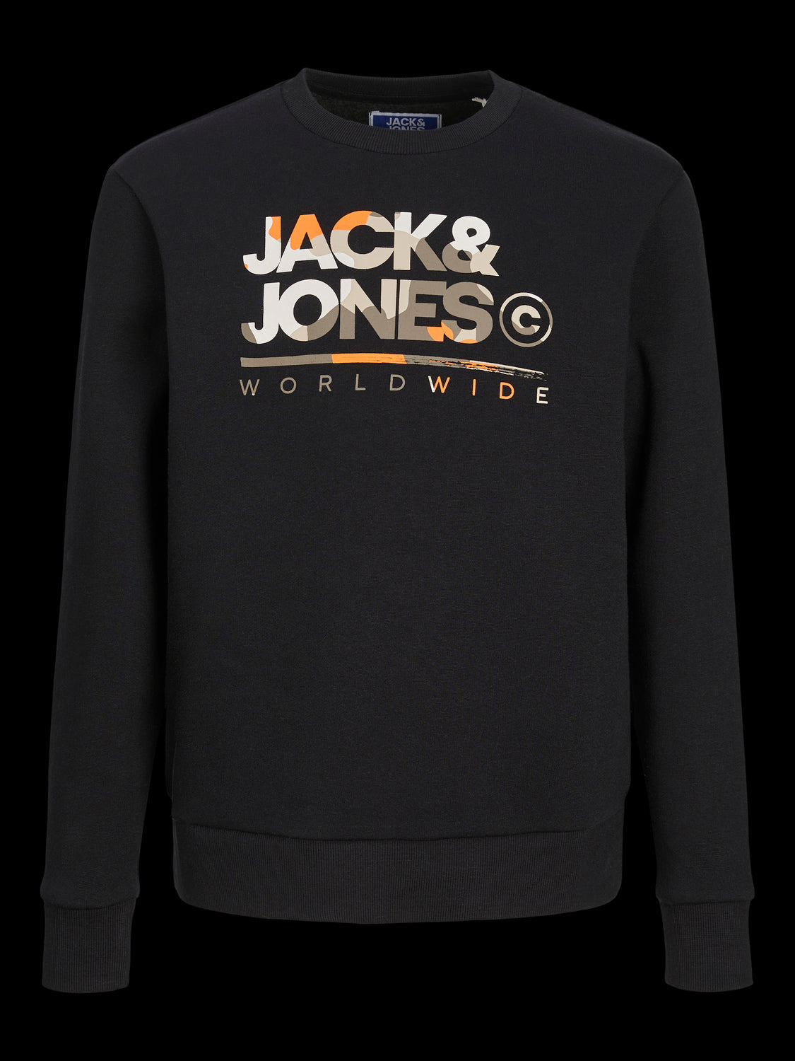 Jack & Jones - Black Jjluke Sweatshirt