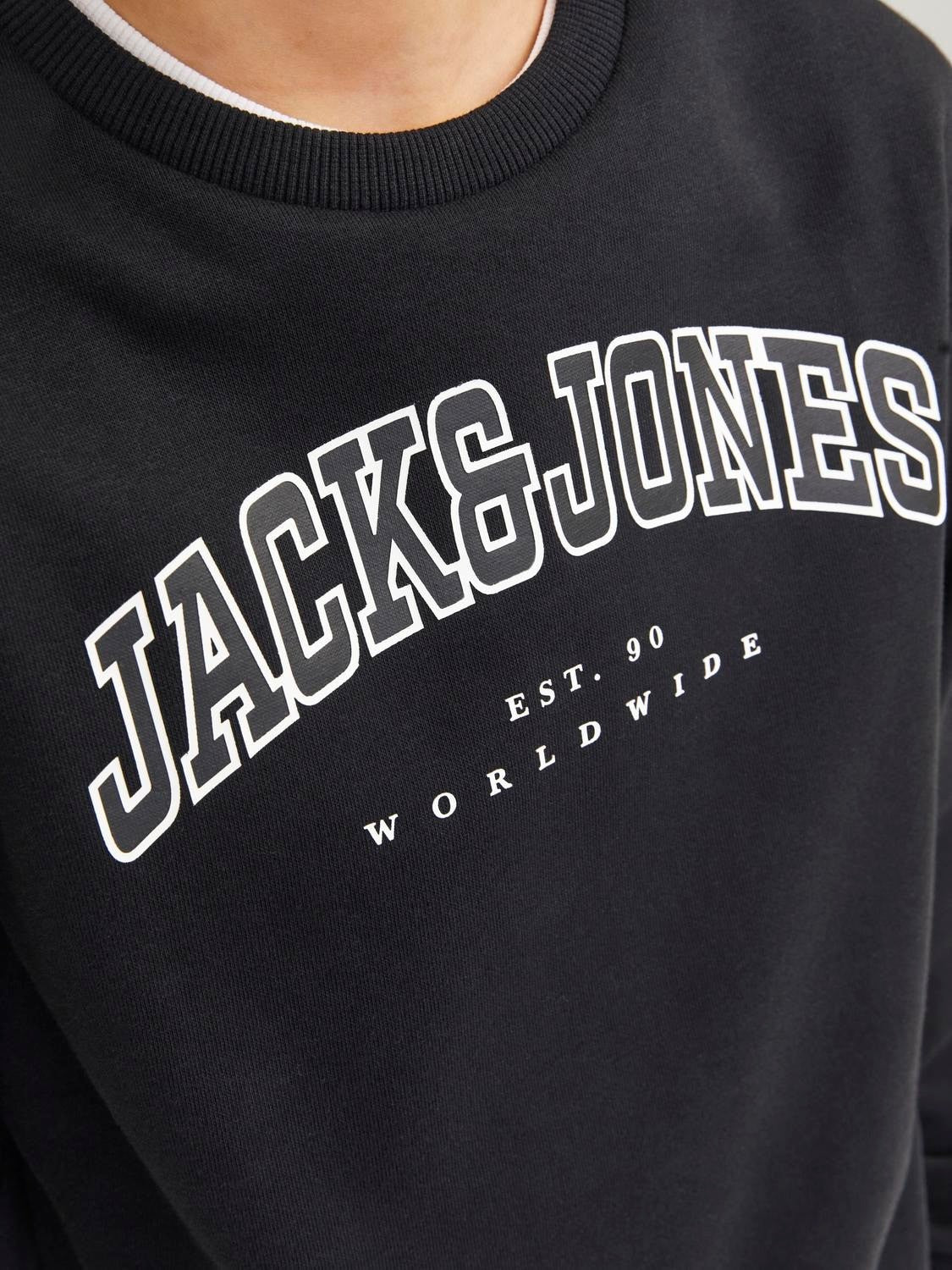 Jack & Jones - Black Sweat JJ Caleb