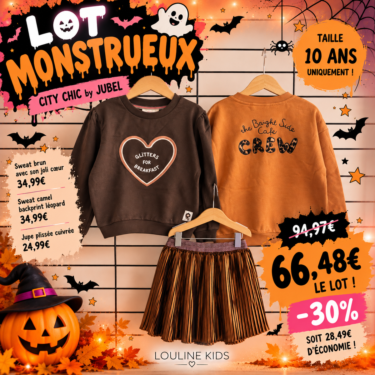 Jubel - Lot de 3 pièces City chic - 10 ans