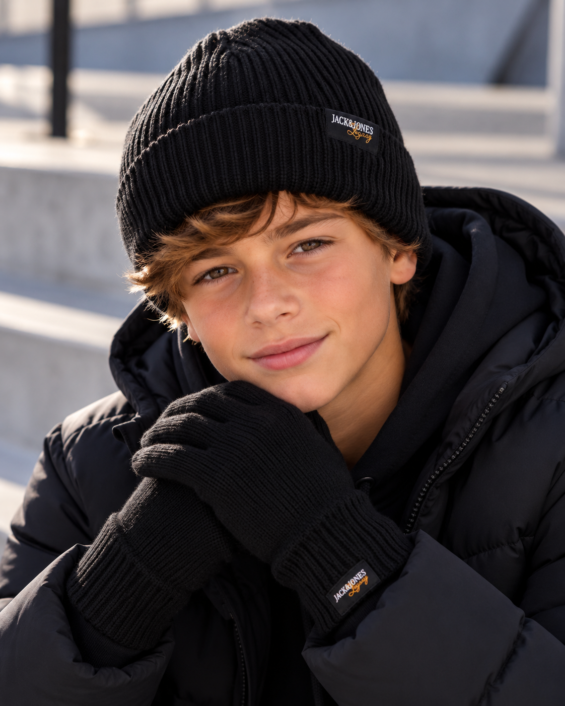 Jack&Jones - Bonnet noir JACJADE