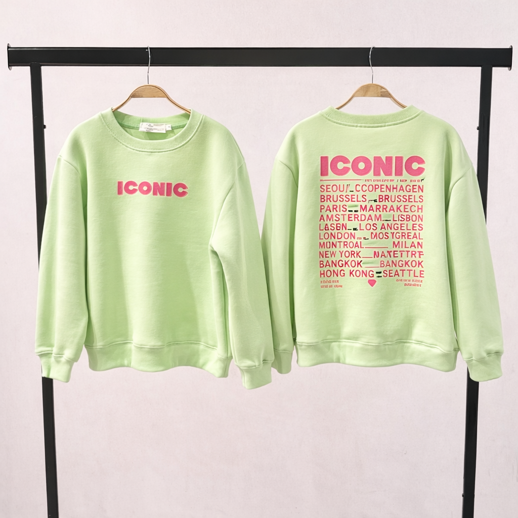 Mère & Fille - Sweat menthe ICONIC