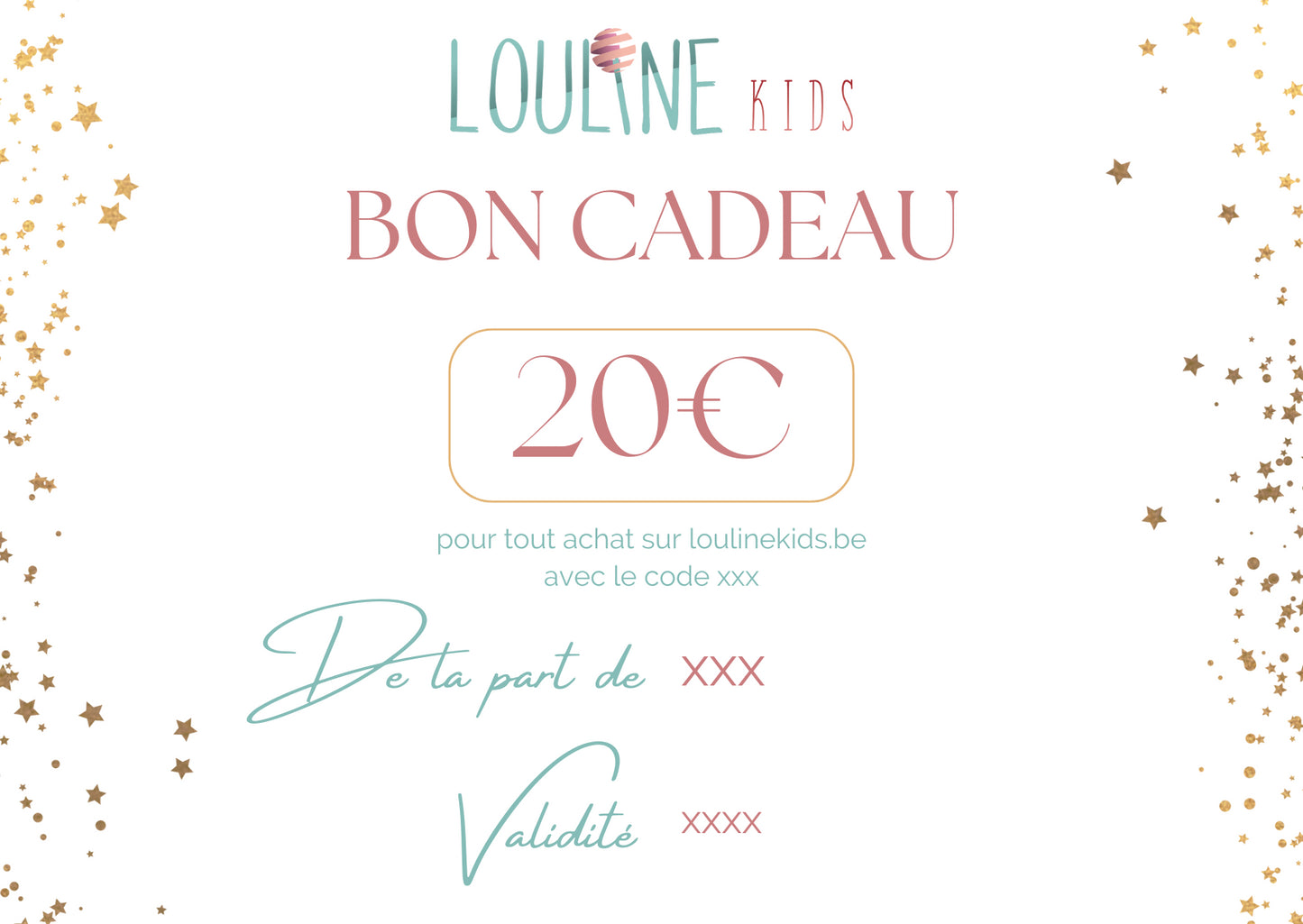 Bon cadeau - 20€