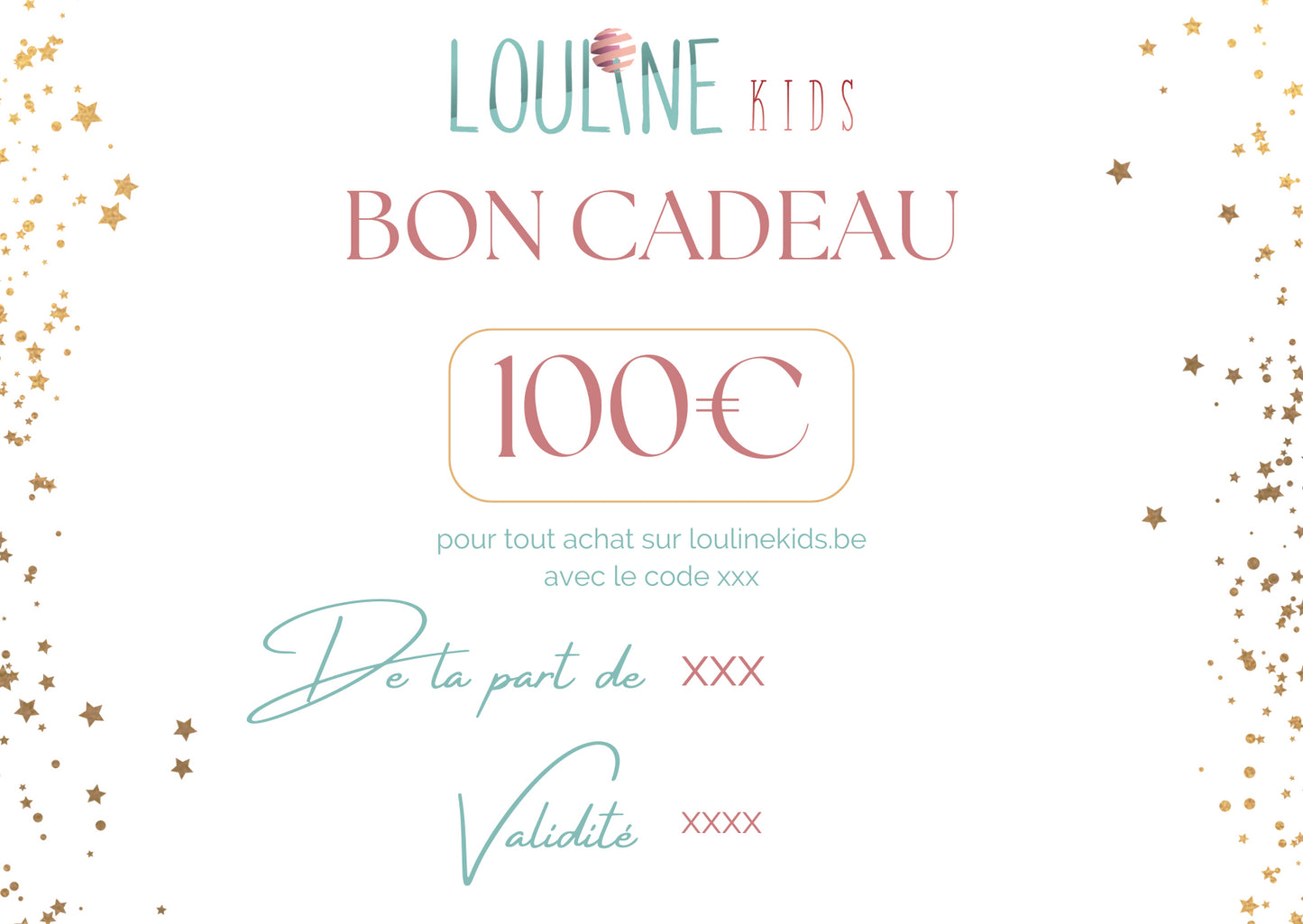 Cupón de regalo - 100 €