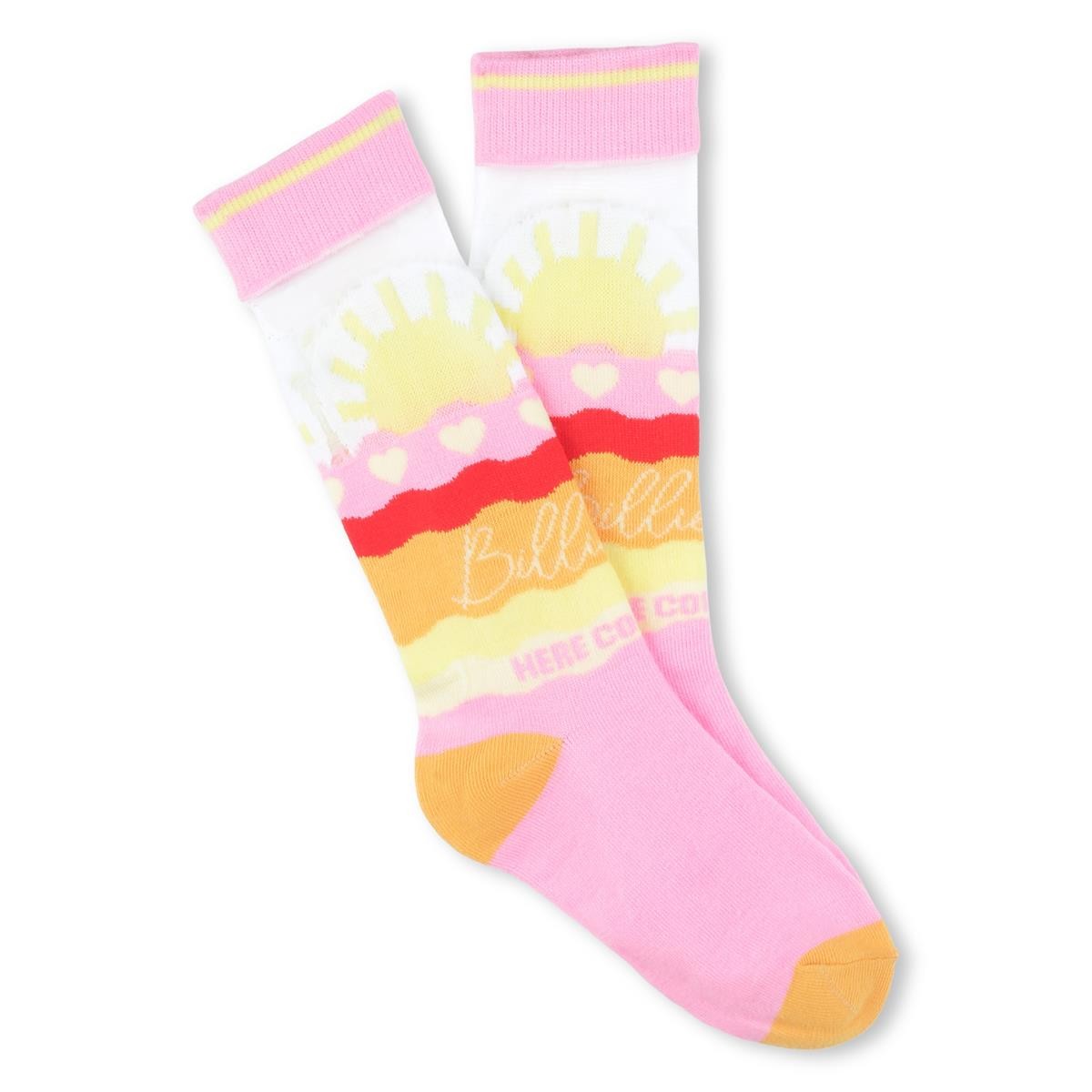 Billieblush - Chaussettes mi-hautes • Motif soleil