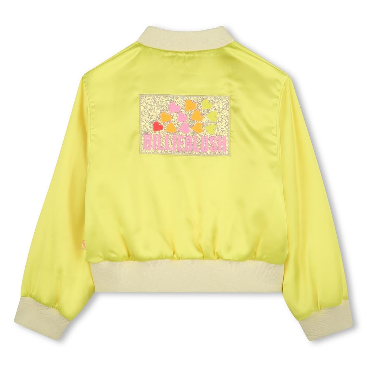 Billieblush - Blouson satiné & badge pailleté au dos