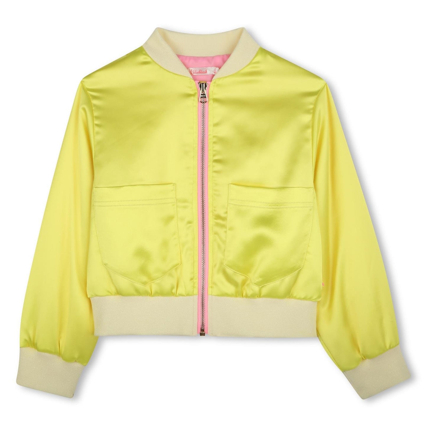 Billieblush - Blouson satiné & badge pailleté au dos