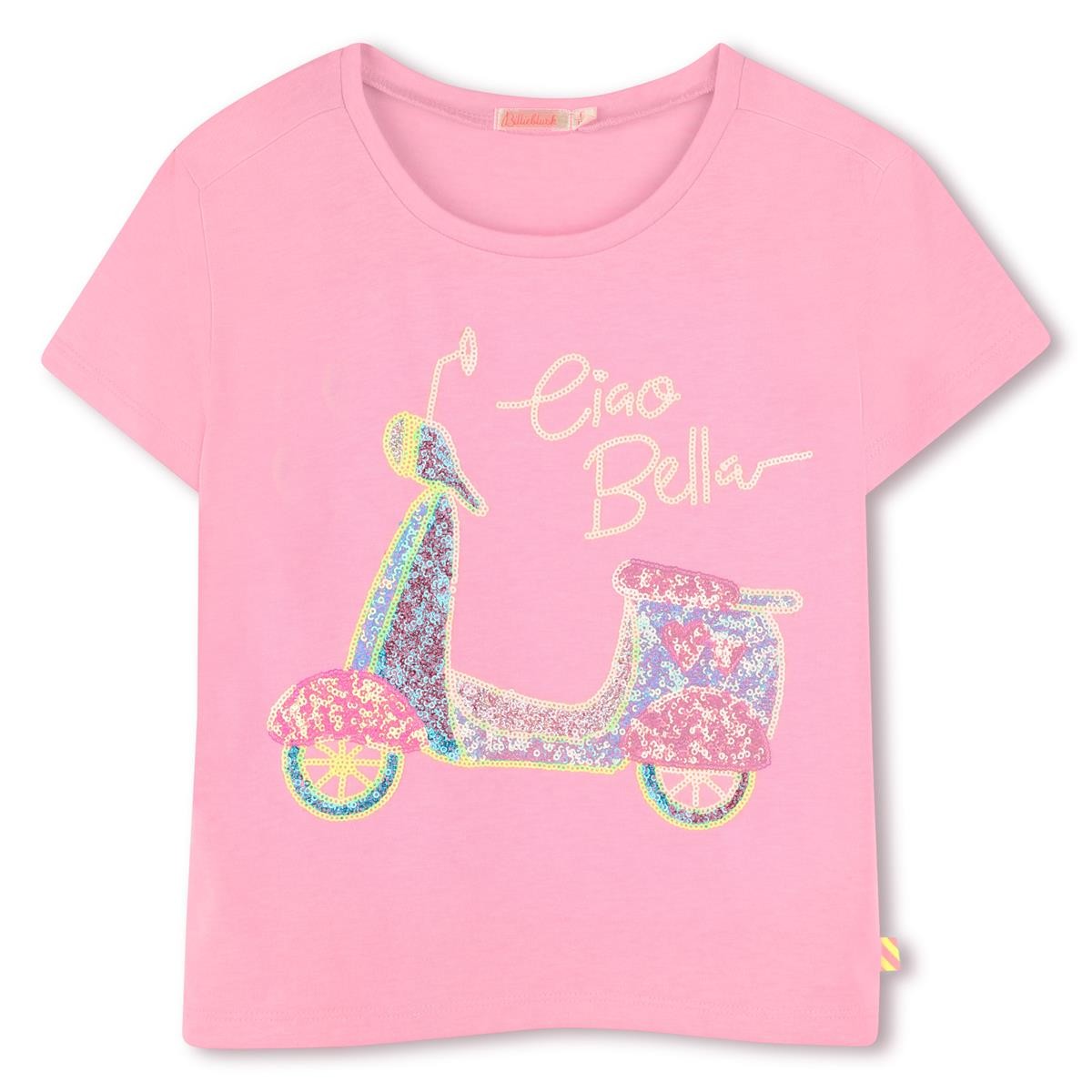 Billieblush - Pink T -Shirt • Vespa & Cia Bella in pailletten