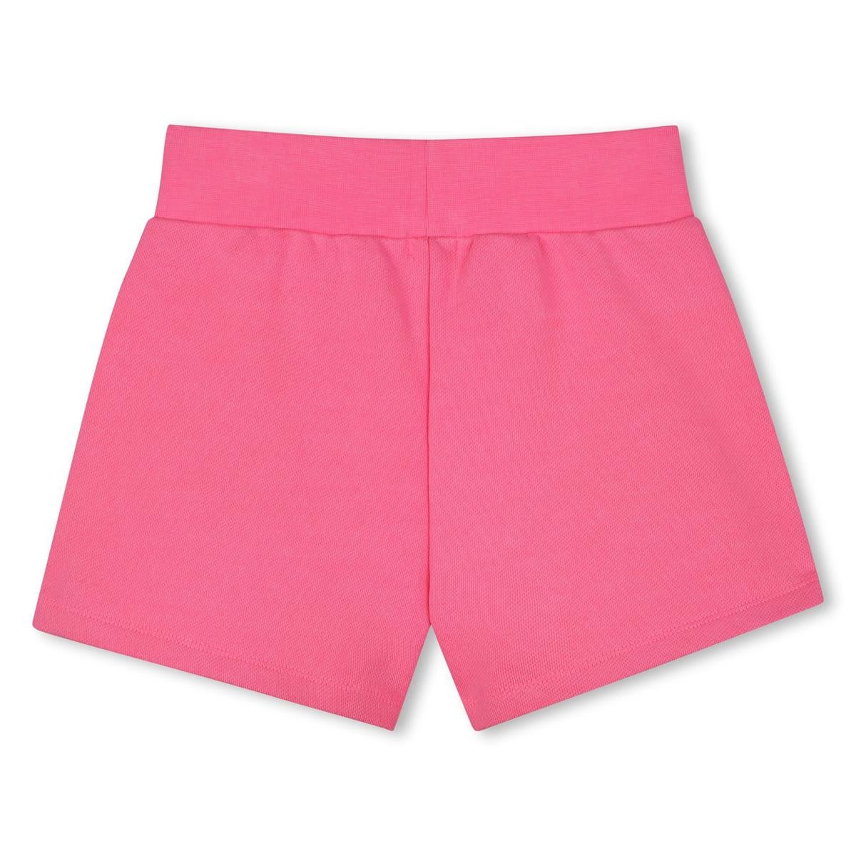 Billieblush - Pink Fleece Shorts & Heart Illustration