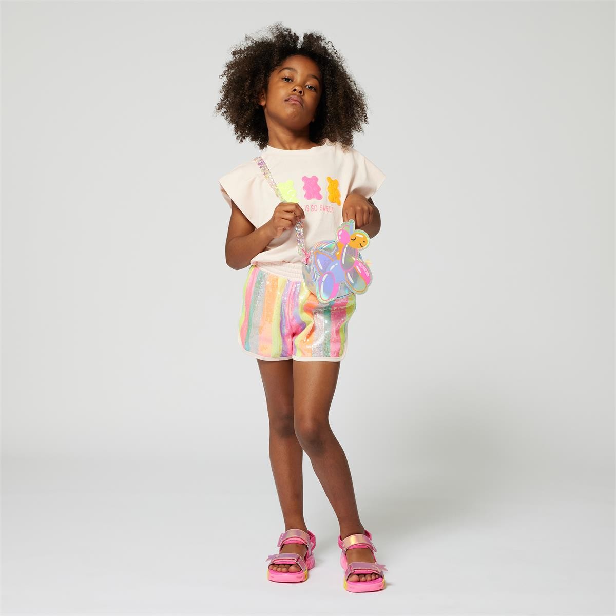 Billieblush - Fleece Shorts met pailletten op de voorkant