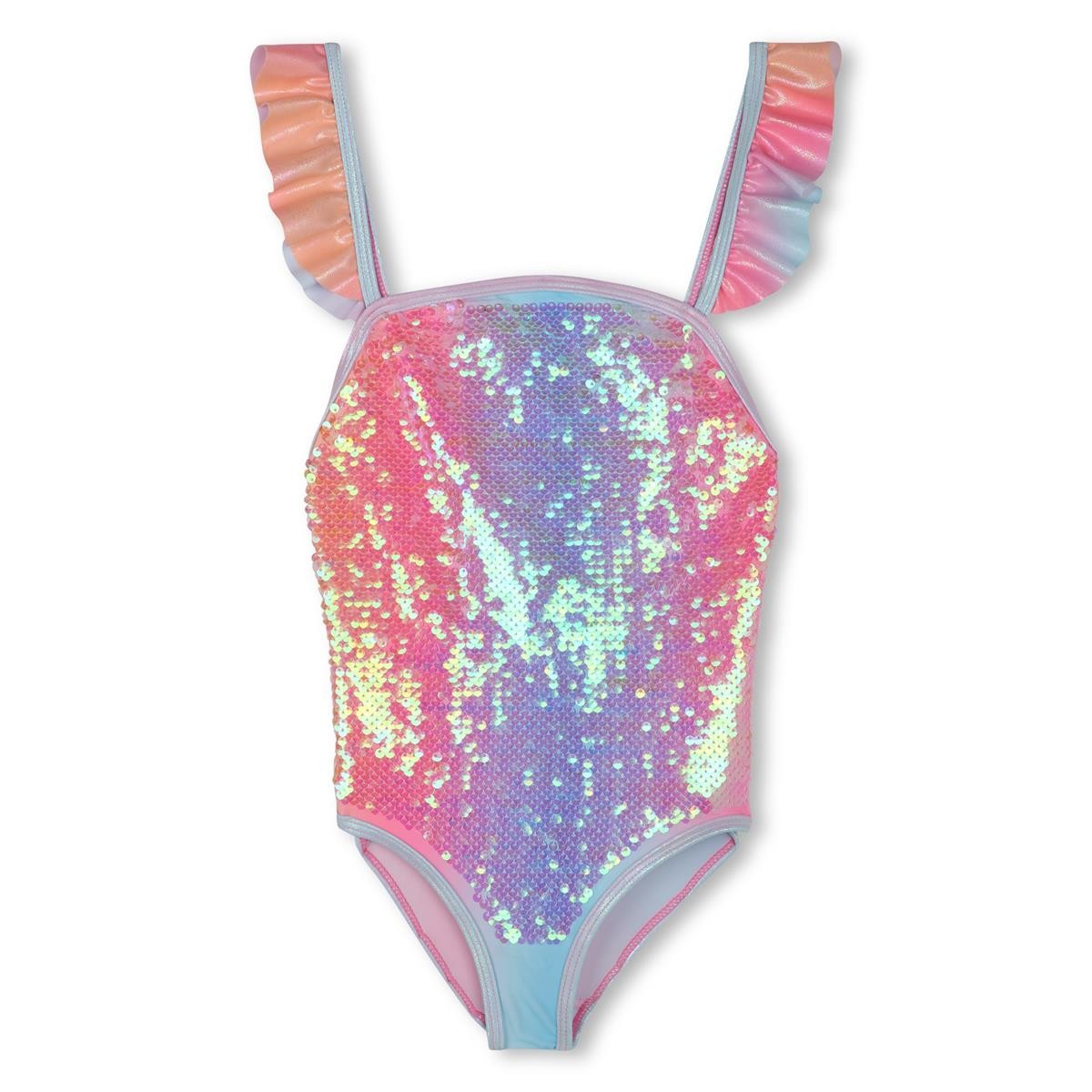 Billieblush - Maillot de bain avec bretelles à volants & sequins sur le devant