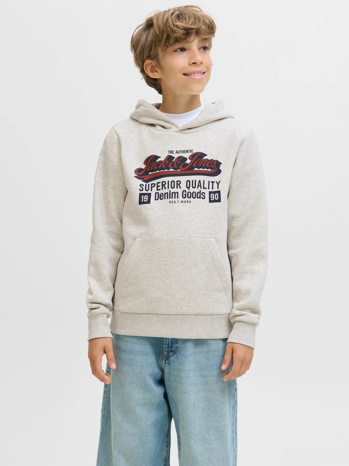 Jack & Jones - White Melange Jjelogo Holdie