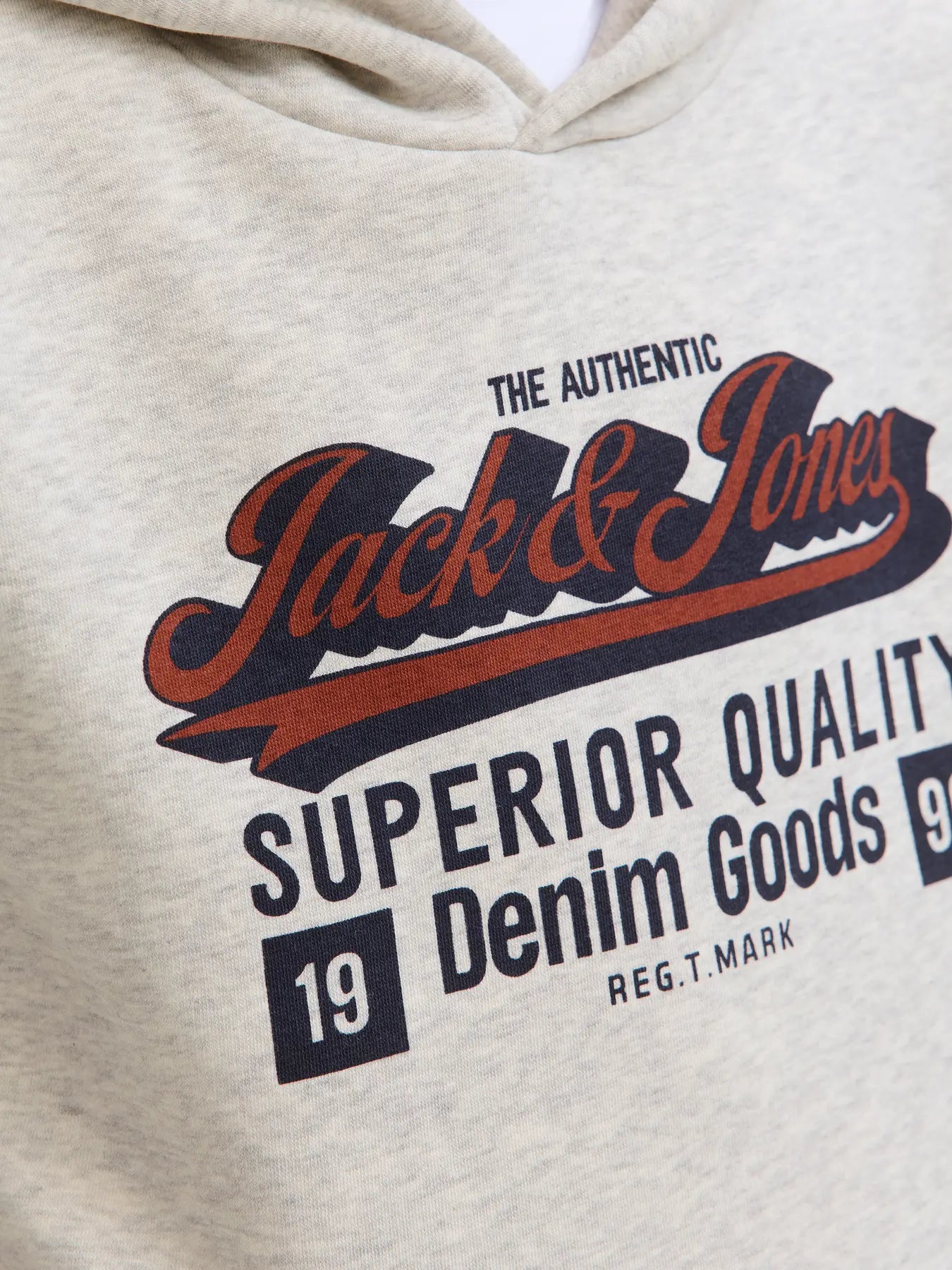 Jack & Jones - White Melange Jjelogo Holdie