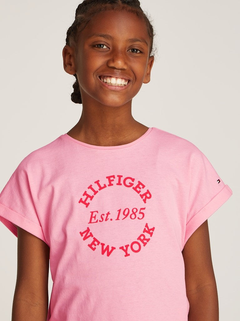 Tommy Hilfiger - T-shirt pink sugar script