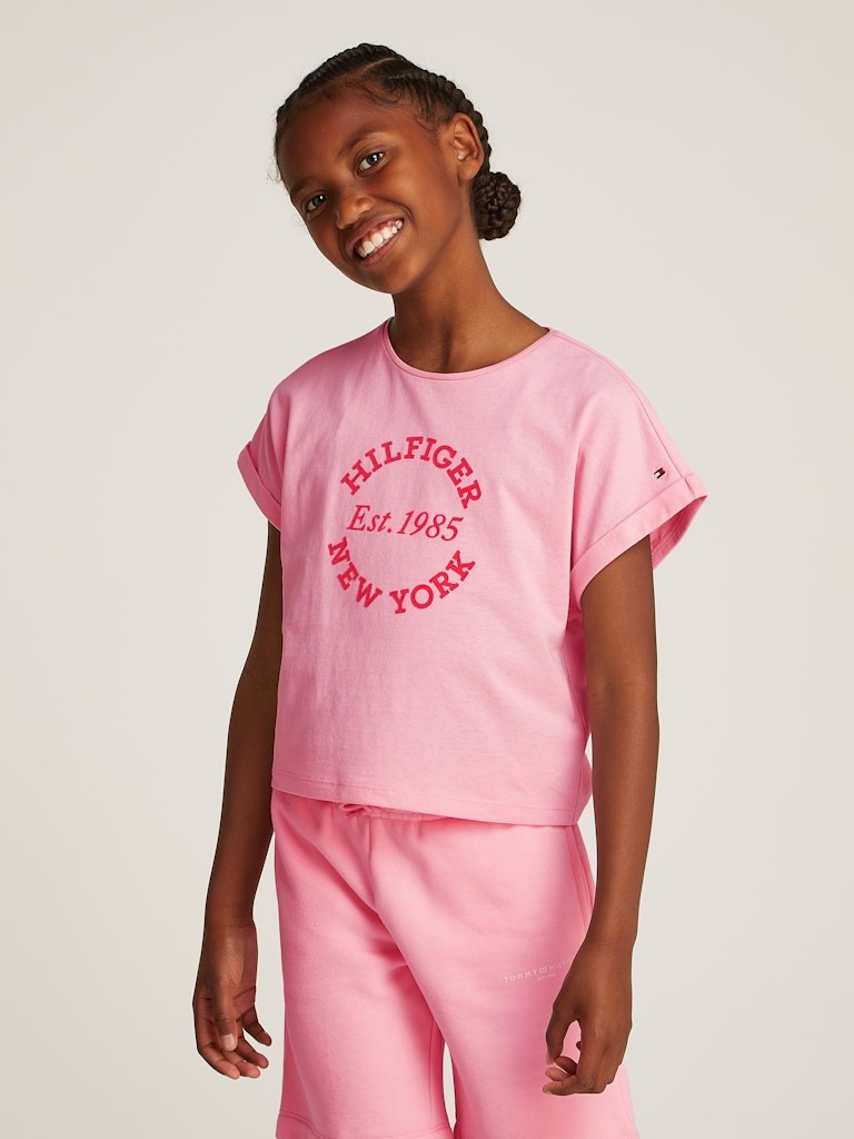 Tommy Hilfiger - T-shirt pink sugar script