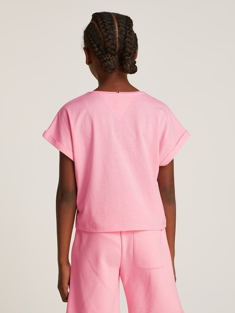 Tommy Hilfiger - T-shirt pink sugar script