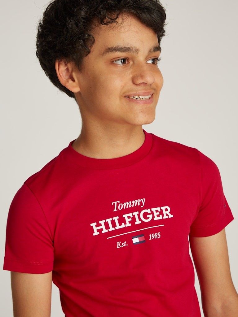 Tommy Hilfiger - T-shirt Medium Red Monotype