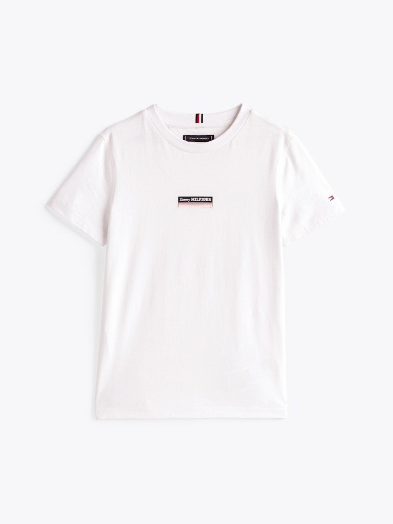 Tommy Hilfiger - T-shirt blanc Monotype mini logo