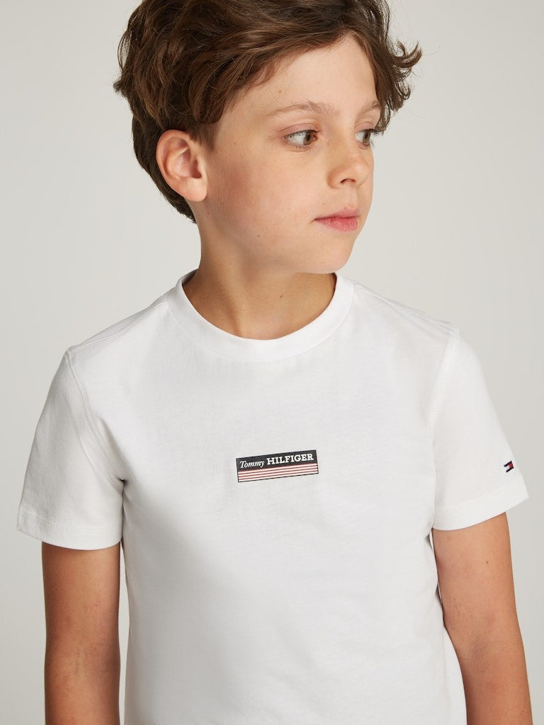 Tommy Hilfiger - T-shirt blanc Monotype mini logo