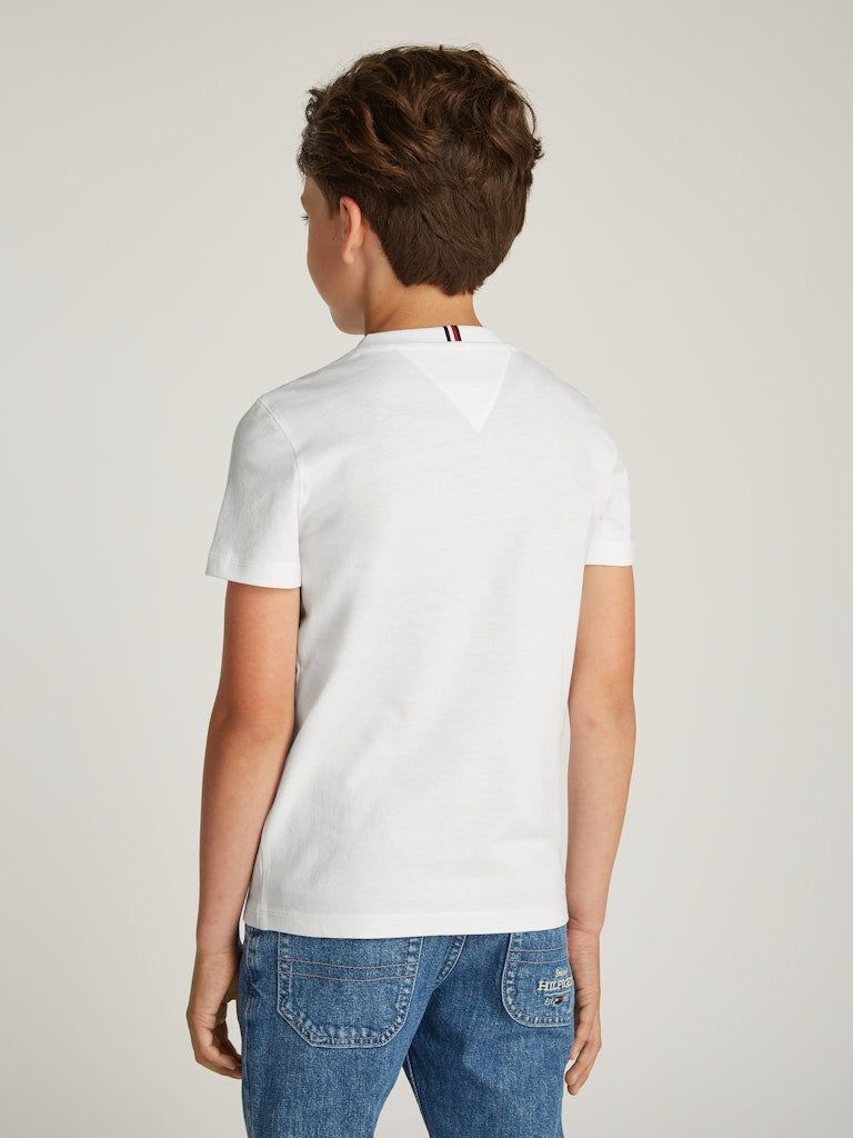 Tommy Hilfiger - T-shirt blanc Monotype mini logo
