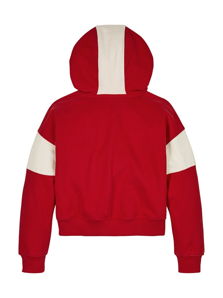 Tommy Hilfiger - Hoodie Varsity Colorblock Red Hot