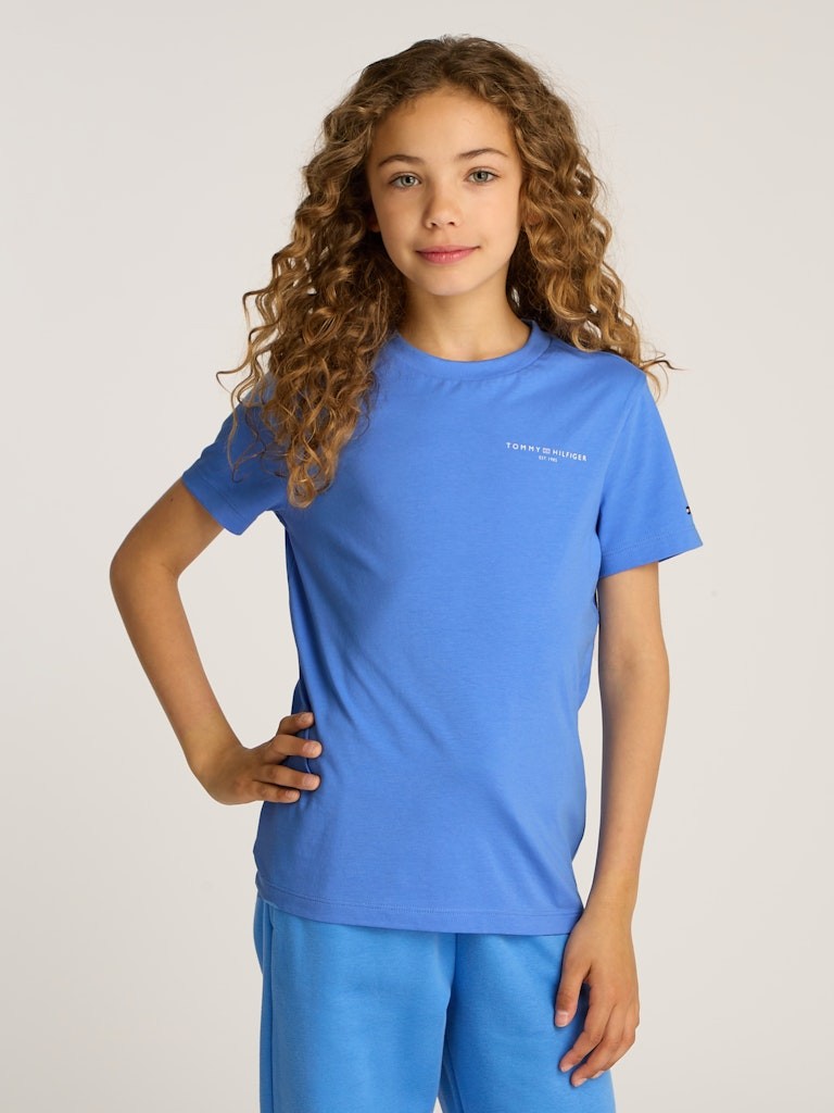 Tommy Hilfiger - T-shirt mixte mini corp Blue Spell